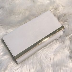 Michael Kors white clutch